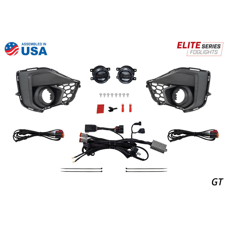 Diode Dynamics - Elite Series Add-On Fog Lamp Kit for 2024 Ford Mustang EcoBoost, White